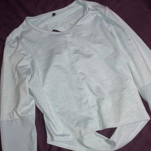 Gymshark Nikki Blackketter Drop Back Crop Top